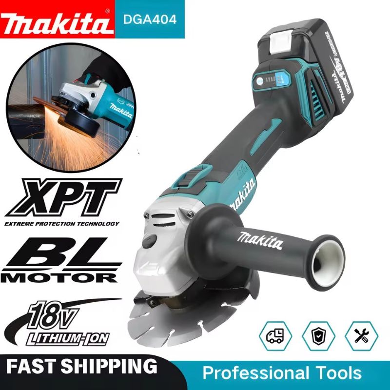 Brushless Angle Grinder Battery Powered - ماكيتا DGA404، جلاخة زاوية بسرعات متعددة