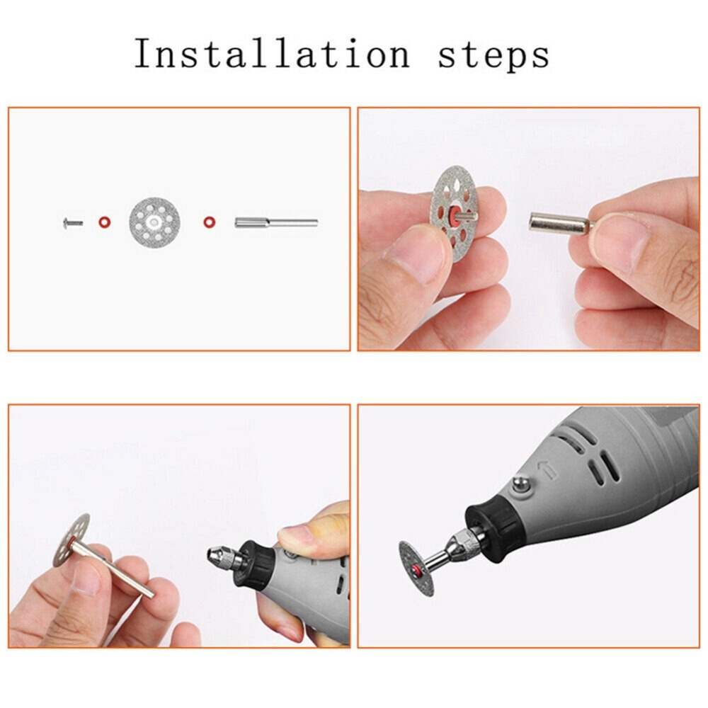 مجموعة أقراص قطع ماسية 60/40/3 - مراجعة Cordless Rotary Tool Kit Accessories وسعره