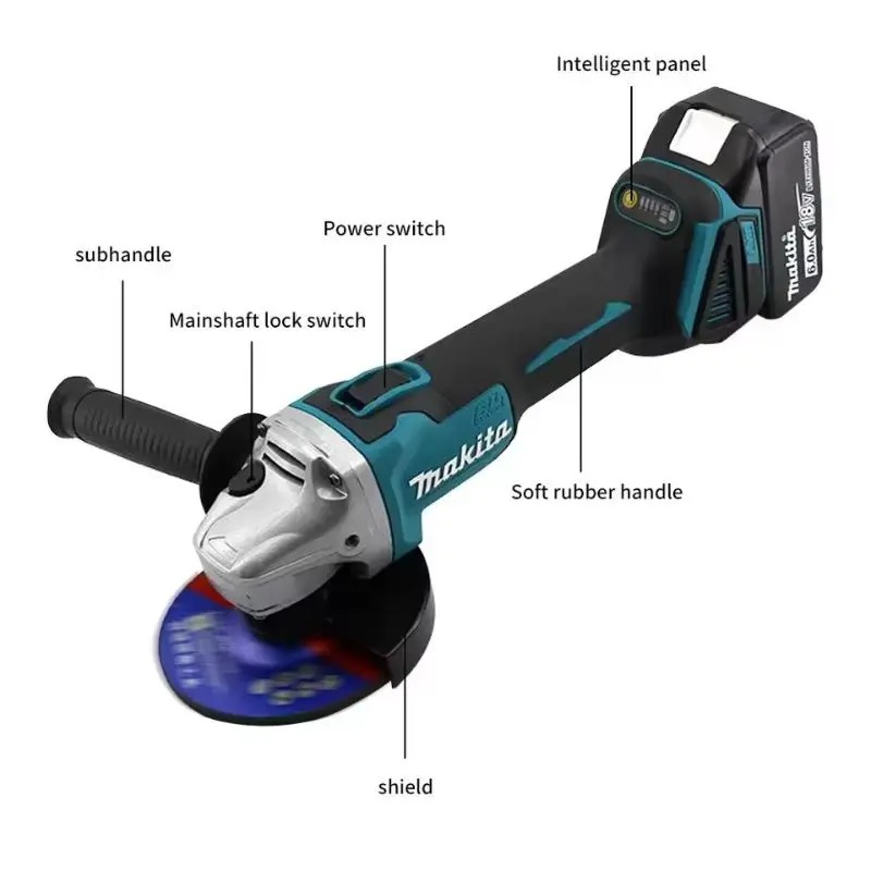 ماكيتا DGA404، جلاخة زاوية بسر - مراجعة Brushless Angle Grinder Battery Powered وسعره