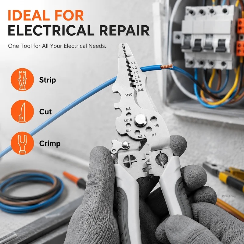 أداة متعددة الاستخدامات لتقشير - مراجعة Automatic Wire Stripper Cutter وسعره