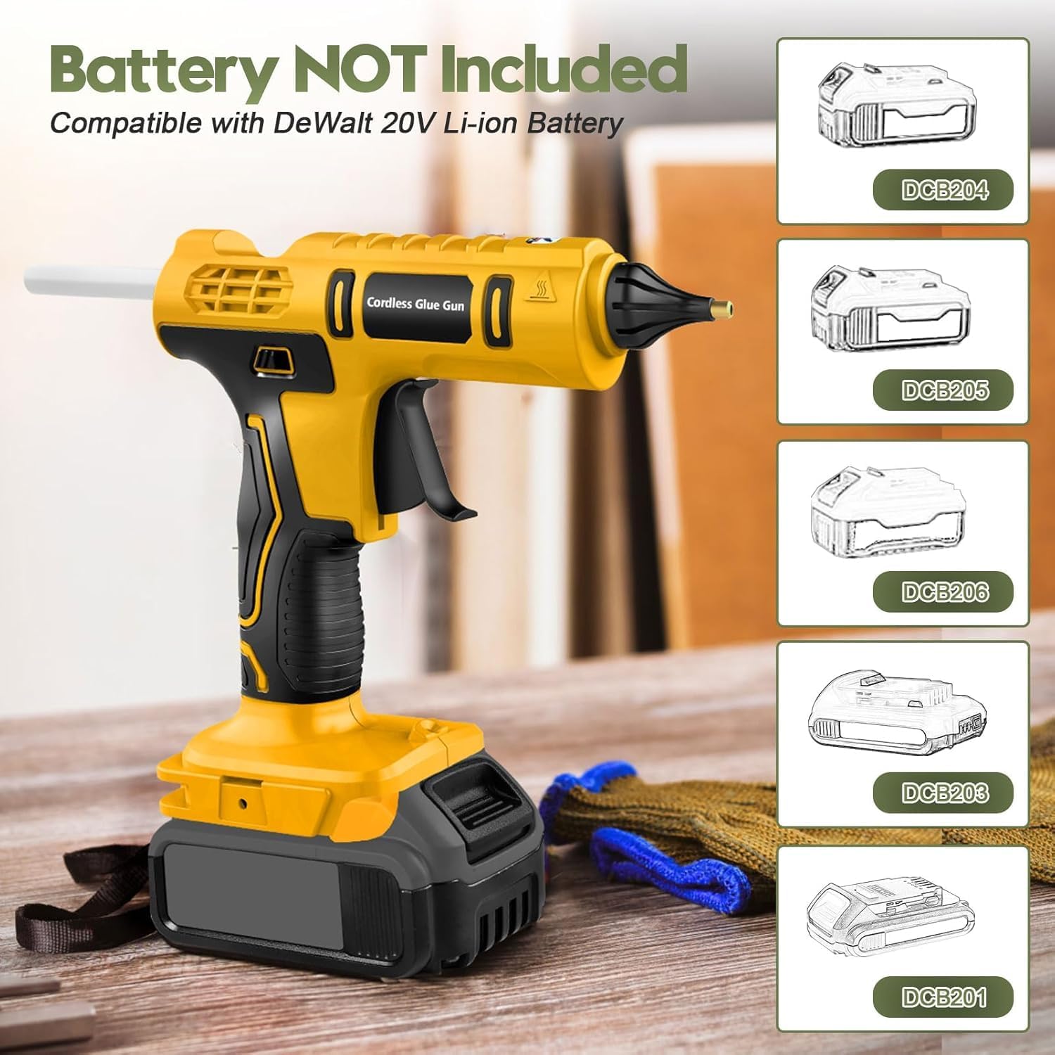 مسدس غراء حراري لاسلكي بقوة 10 - مراجعة Hot Melt Glue Gun Cordless وسعره