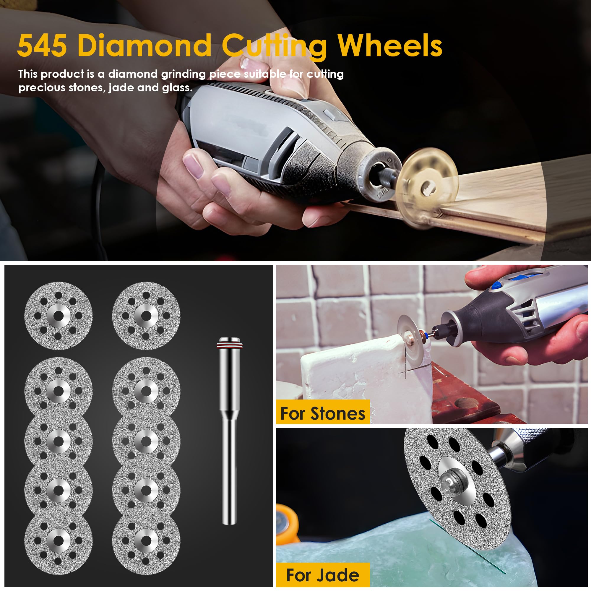 مجموعة من 44 قطعة من شفرات الم - مراجعة Cordless Rotary Tool Kit Accessories وسعره