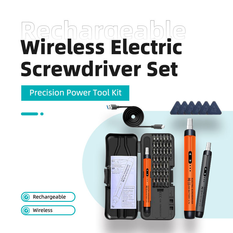 مجموعة مفكات كهربائية CRV عالي - مراجعة Electric Screwdriver Rechargeable Usb وسعره