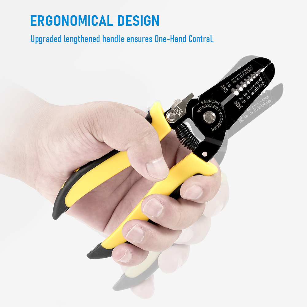 كماشة تعرية الأسلاك متعددة الو - مراجعة Automatic Wire Stripper Cutter وسعره