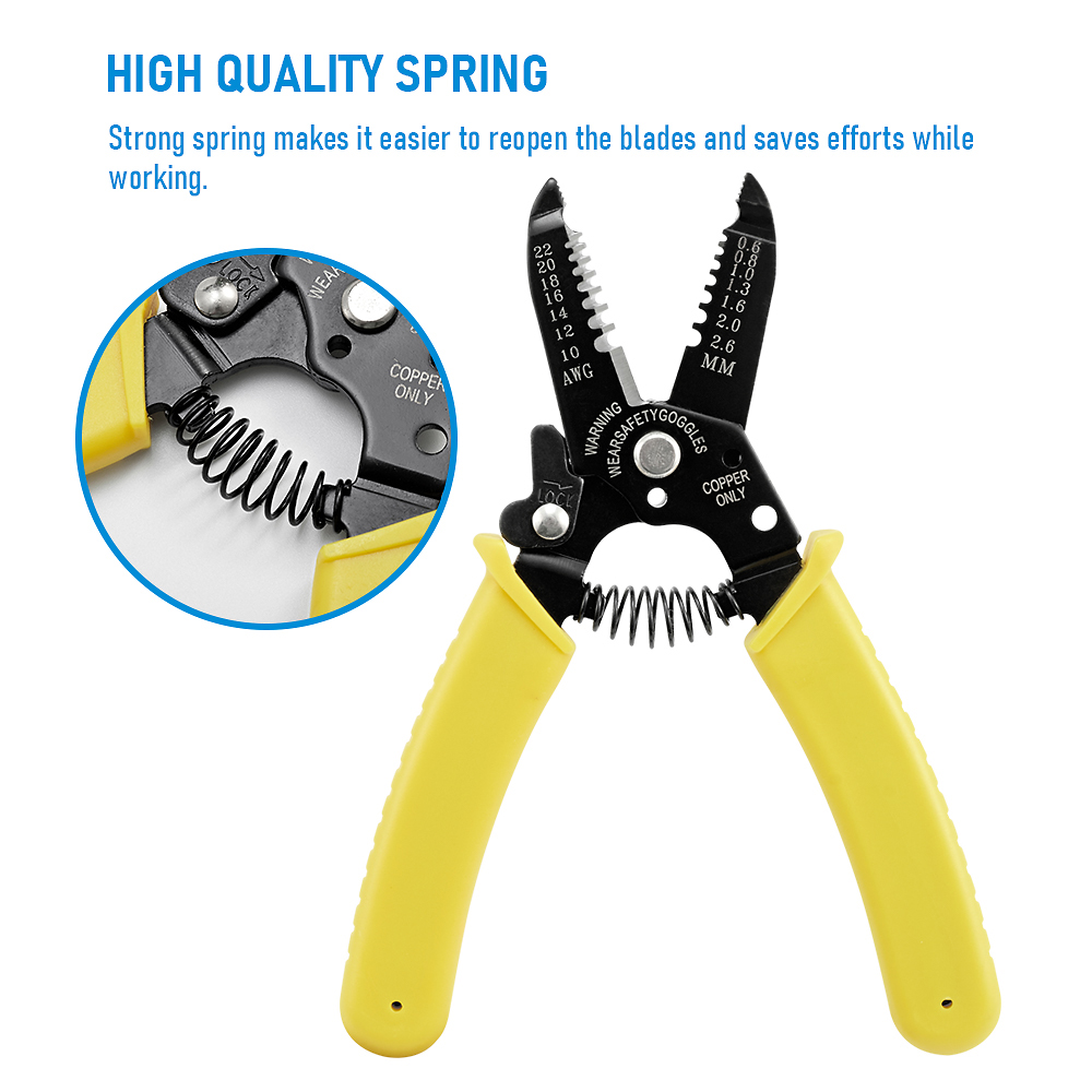 كماشة تعرية الأسلاك متعددة الو - مراجعة Automatic Wire Stripper Cutter وسعره