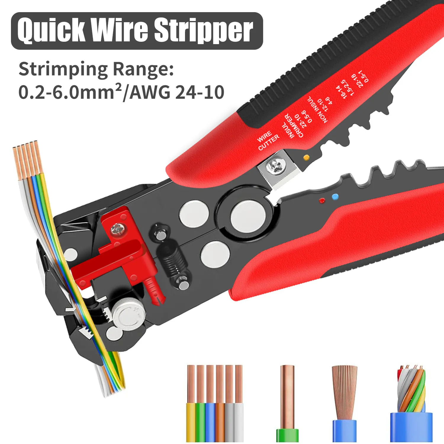 أداة تعرية الأسلاك ذاتية الضبط - مراجعة Automatic Wire Stripper Cutter وسعره